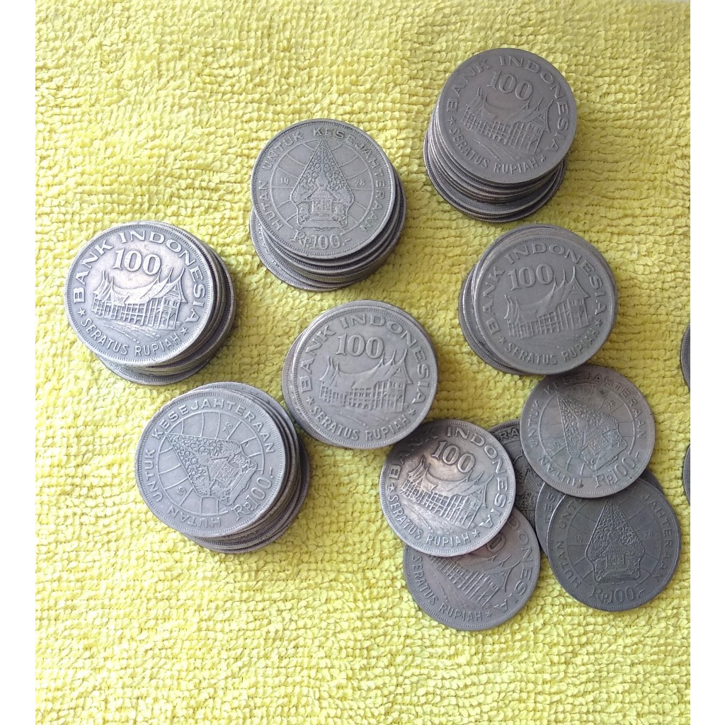 Uang logam Rp 100 tipis tahun 1978