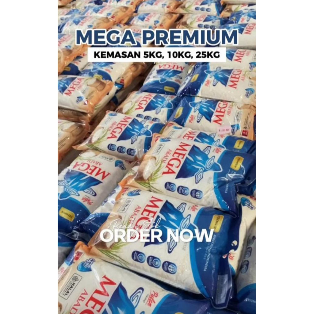 

Beras Premium MEGA 5 kg : Bersih, Utuh, Punel & Wangi Pandan