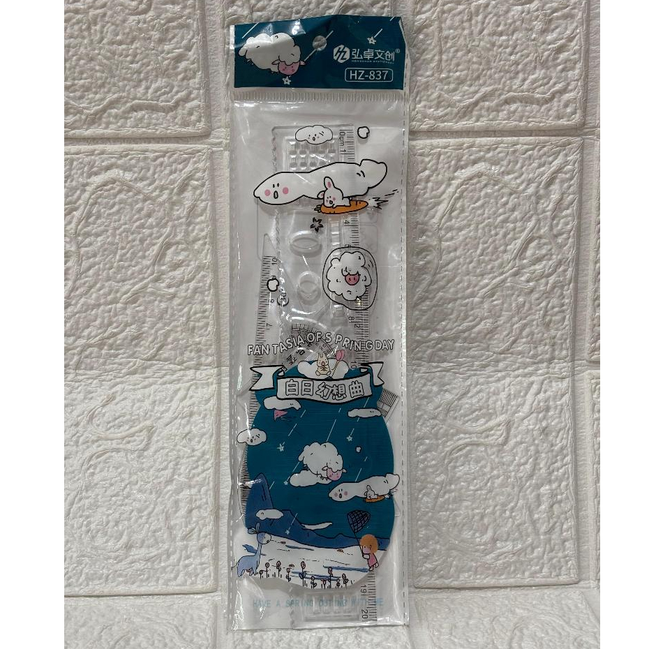 

Penggaris Set Busur dan Segitiga Squeezy 20 cm