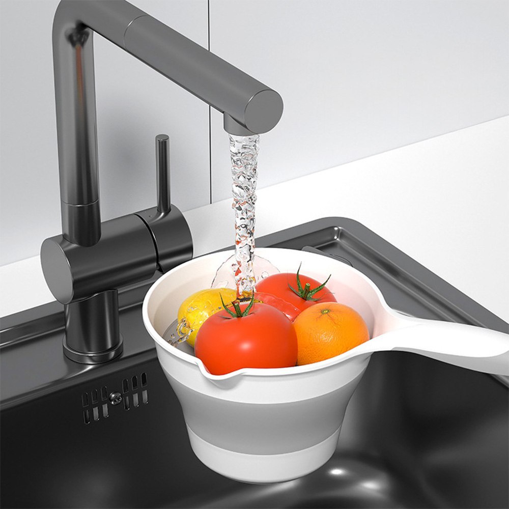 Gayung Mandi Lipat Silikon Portable Ember Air Traveling Gayung Camping Fodable Multifungsi