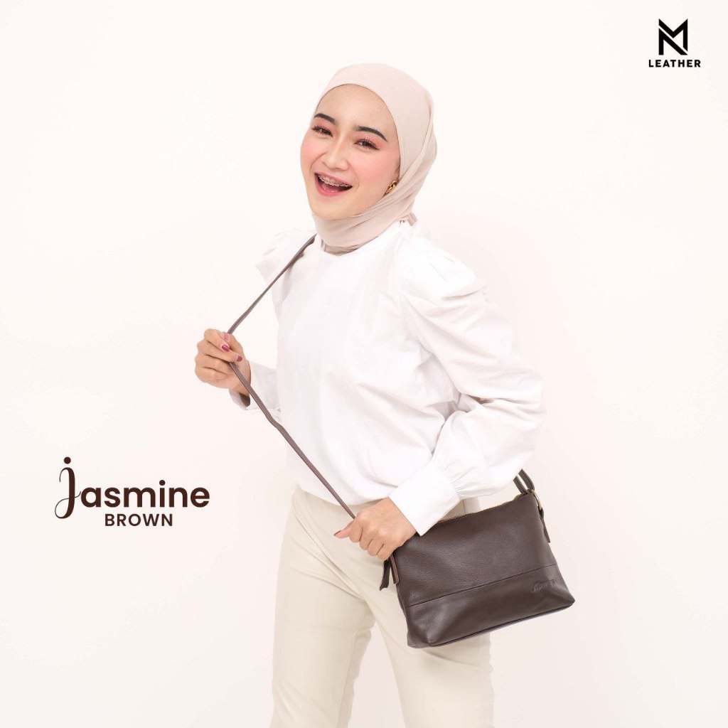 Moonzaya - TAS WANITA JASMINE BY MOONZAYA LEATHER MOONZAYA LEATHER BLACK