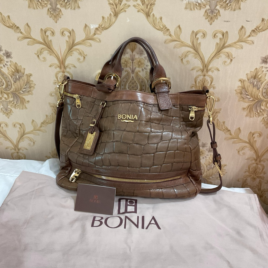TAS BONIA SECOND ORIGINAL TAS TENTENG WANITA TAS KERJA WANITA BRAND ORIGINAL PRELOVED