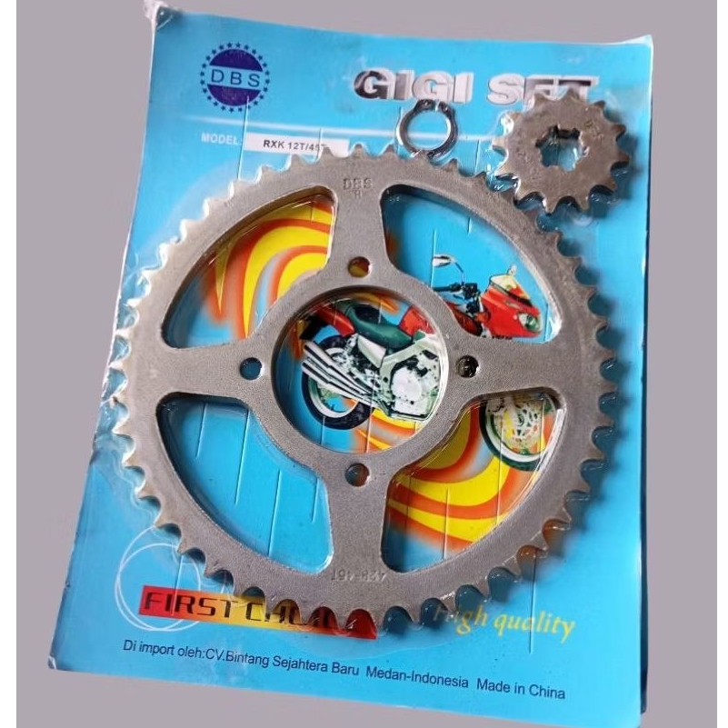 GER SET RX KING 12T 45T DEPAN BELAKANG/ GER GIR PAKET DBS