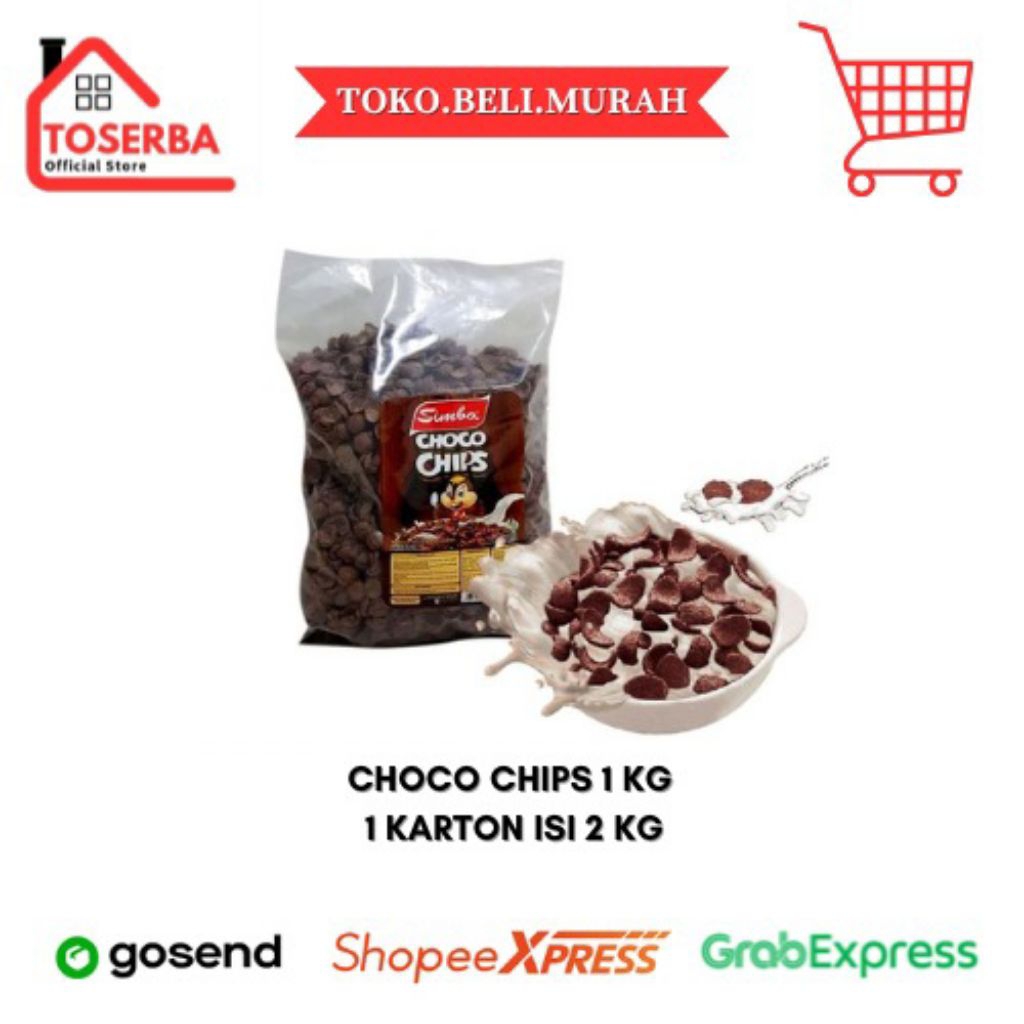 

[READY STOCK] PROMO CHOCO CHIPS SIMBA 1 KG 1 KARTON ( 2 KG)