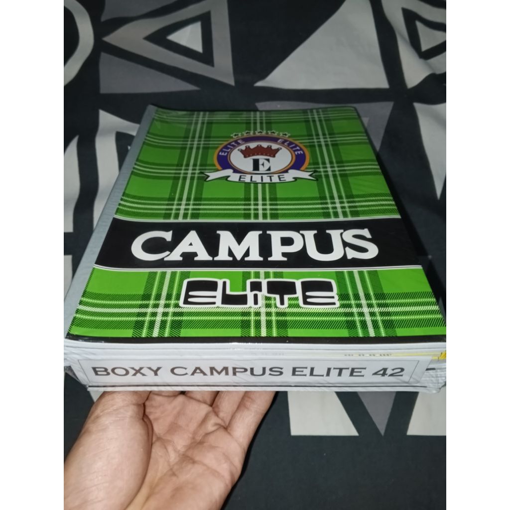 

Buku Campus Elite 42 Lembar Boxy Besar 10PCS, Buku Tulis Sekolah Kampus Panjang 42 Lembar B5