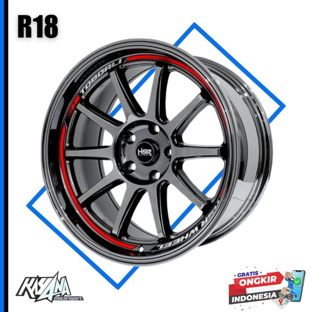 Velg Mobil Ring 18 Pajero, Fortuner, Innova Dll HSR TOBOALI Ring 18 Lebar 9 baut 5