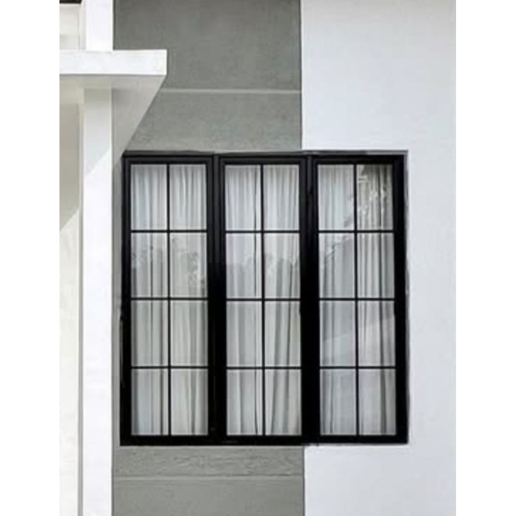 jendela cesmen aluminium 3 daun L150 x T180