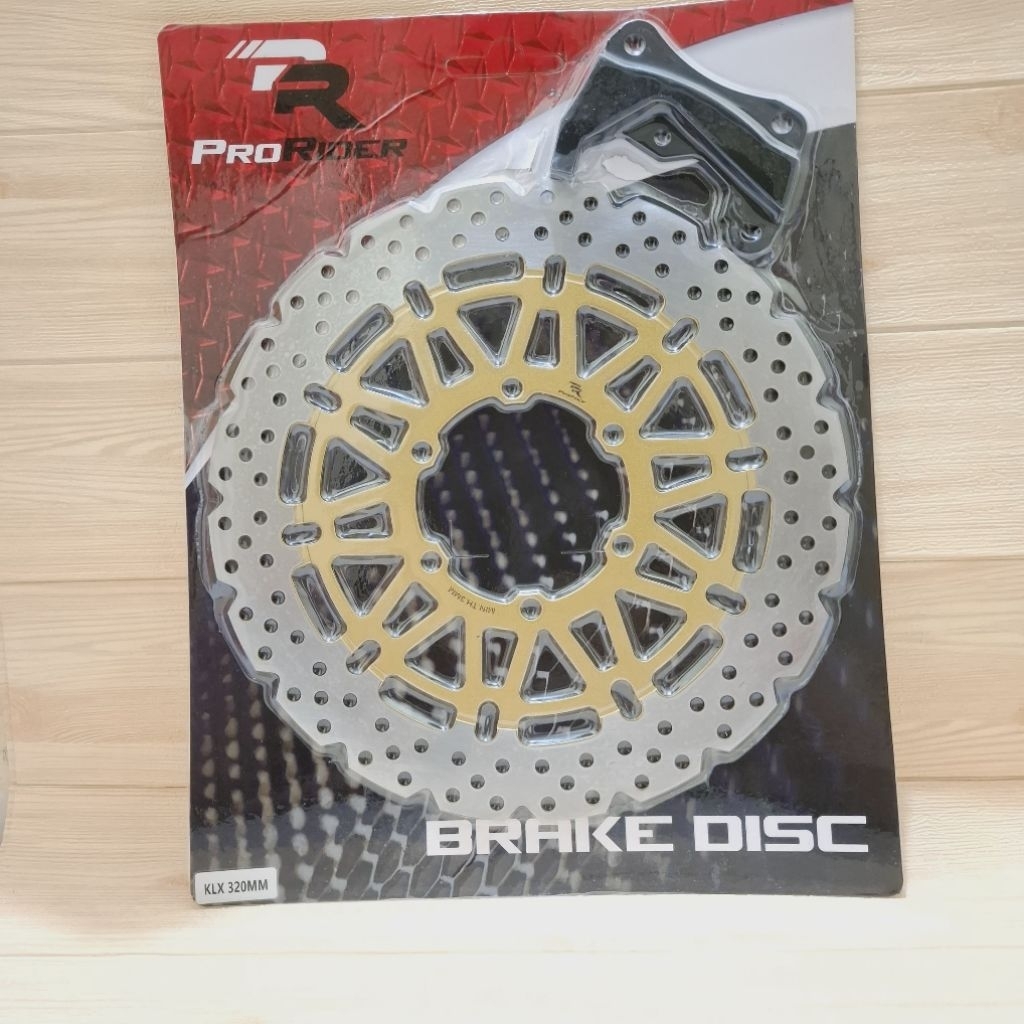 disk piringan cakram depan klx 150 ukuran besar 320 pnp plus breket / cakram depan klx 150 supermoto