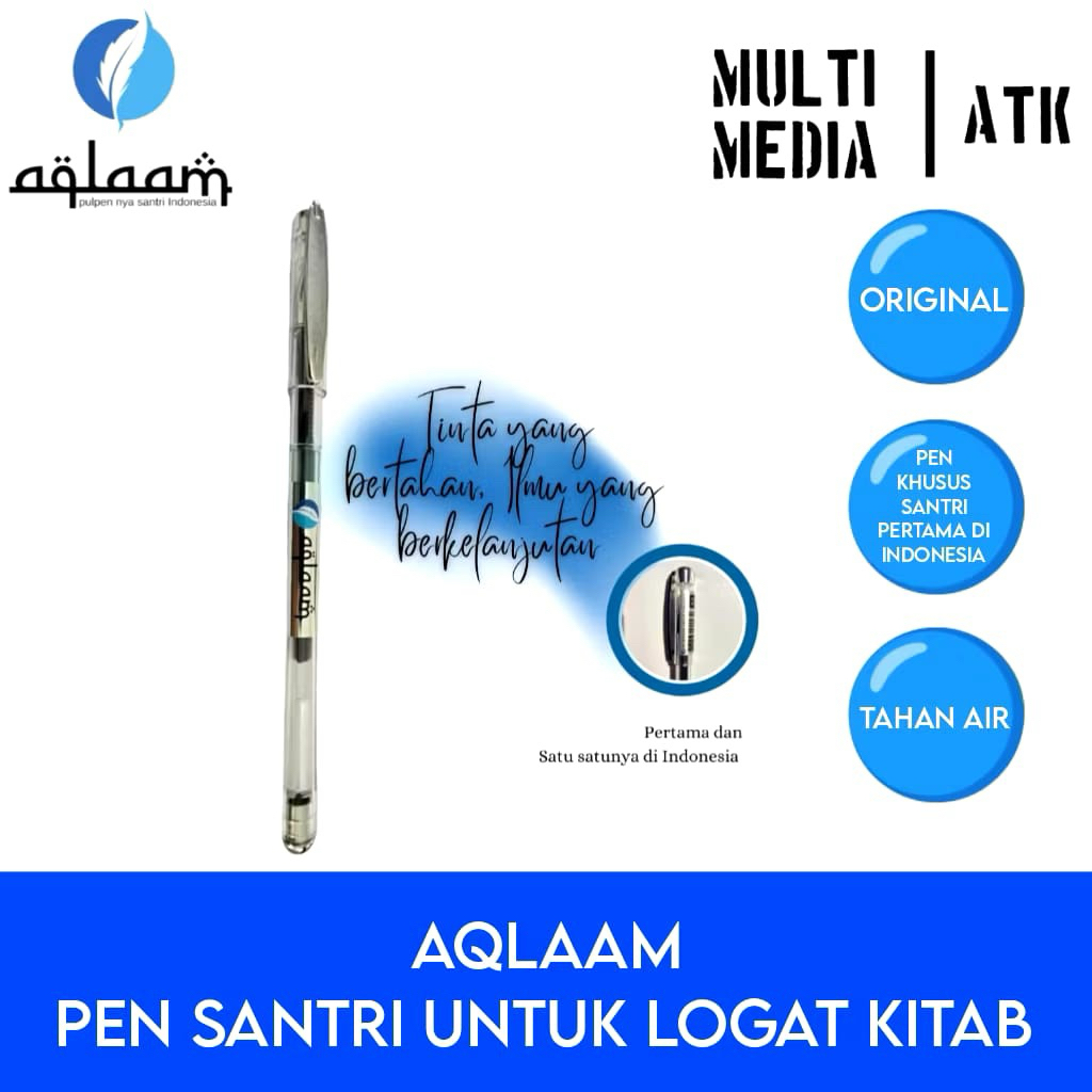 

Pulpen Santri Aqlaam / Bolpoin Murah / Pena Aqlam / Pulpen Untuk Logat Jawa 0,3 mm