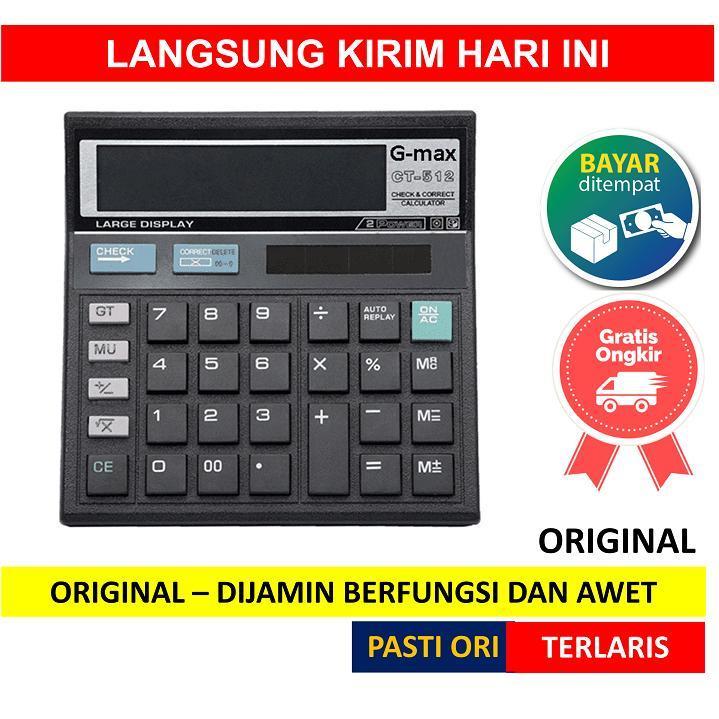 

KALKULATOR BESAR GMAX G MAX G-max GM-512 GM512 12 Digit ANGKA CALCULATOR DIGITAL IJN