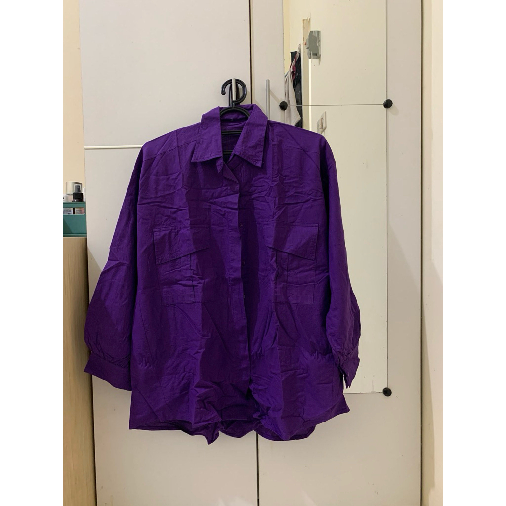 preloved kemeja ungu