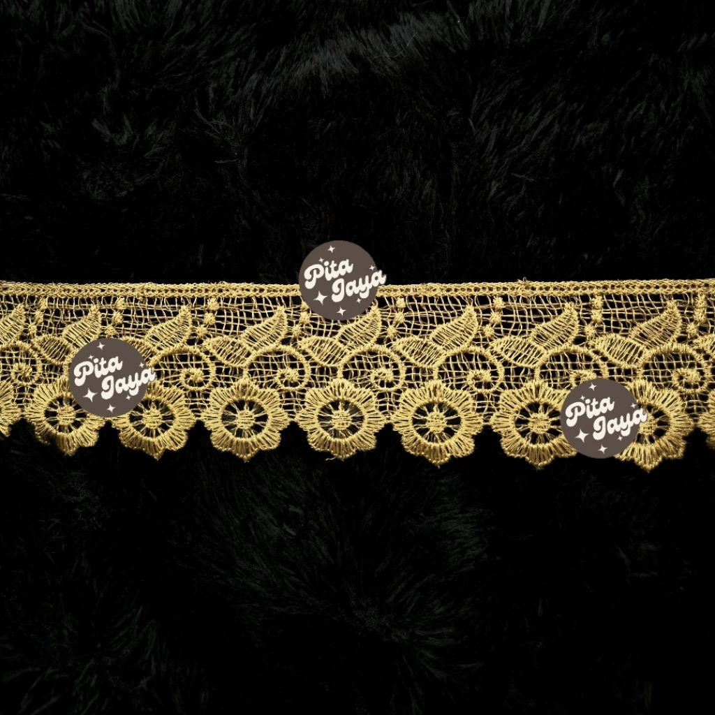 RENDA BORDIR EMAS/ METER