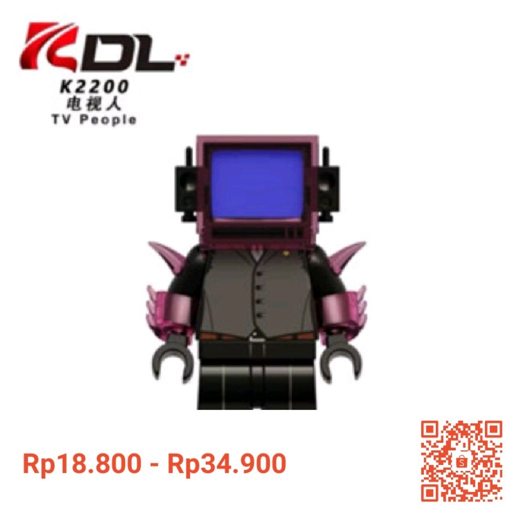 Lego minifigure skibidi toilet