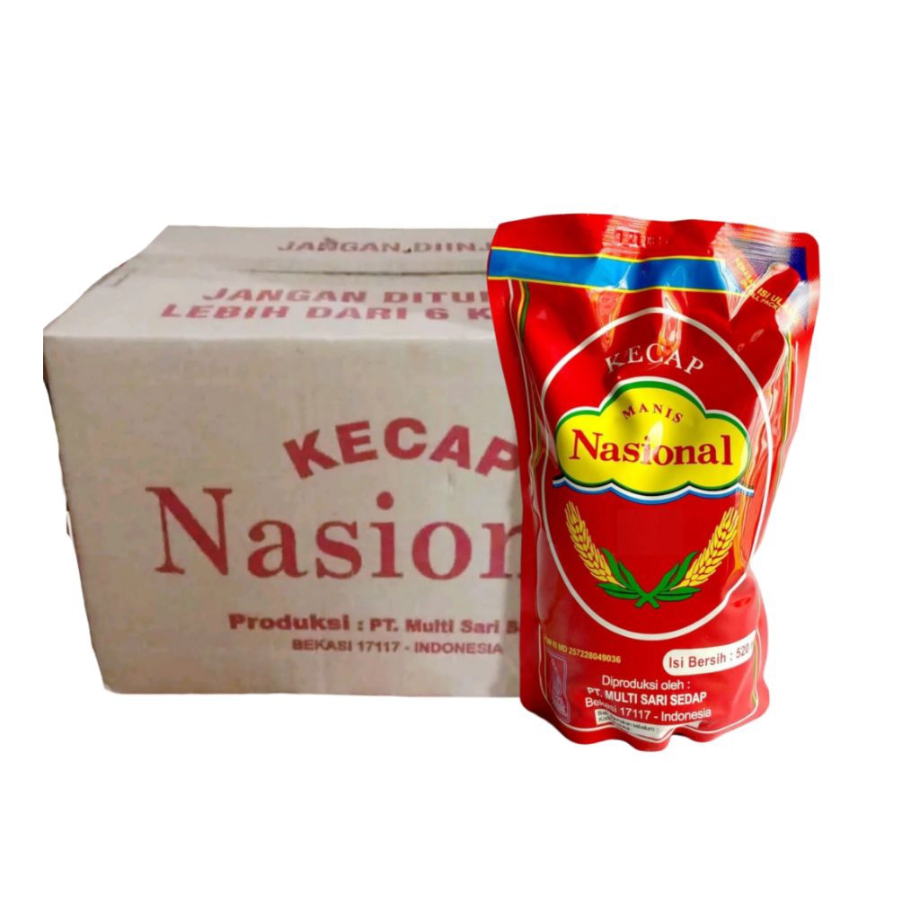 

1 Dus Kecap NASIONAL 520ml Refill (Isi 12 pcs)