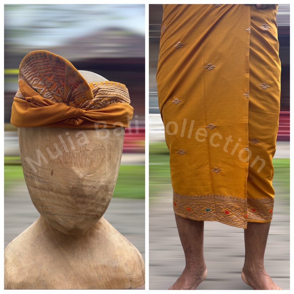 Setelan Udeng & Saput Bordir/ Set Udeng Saput