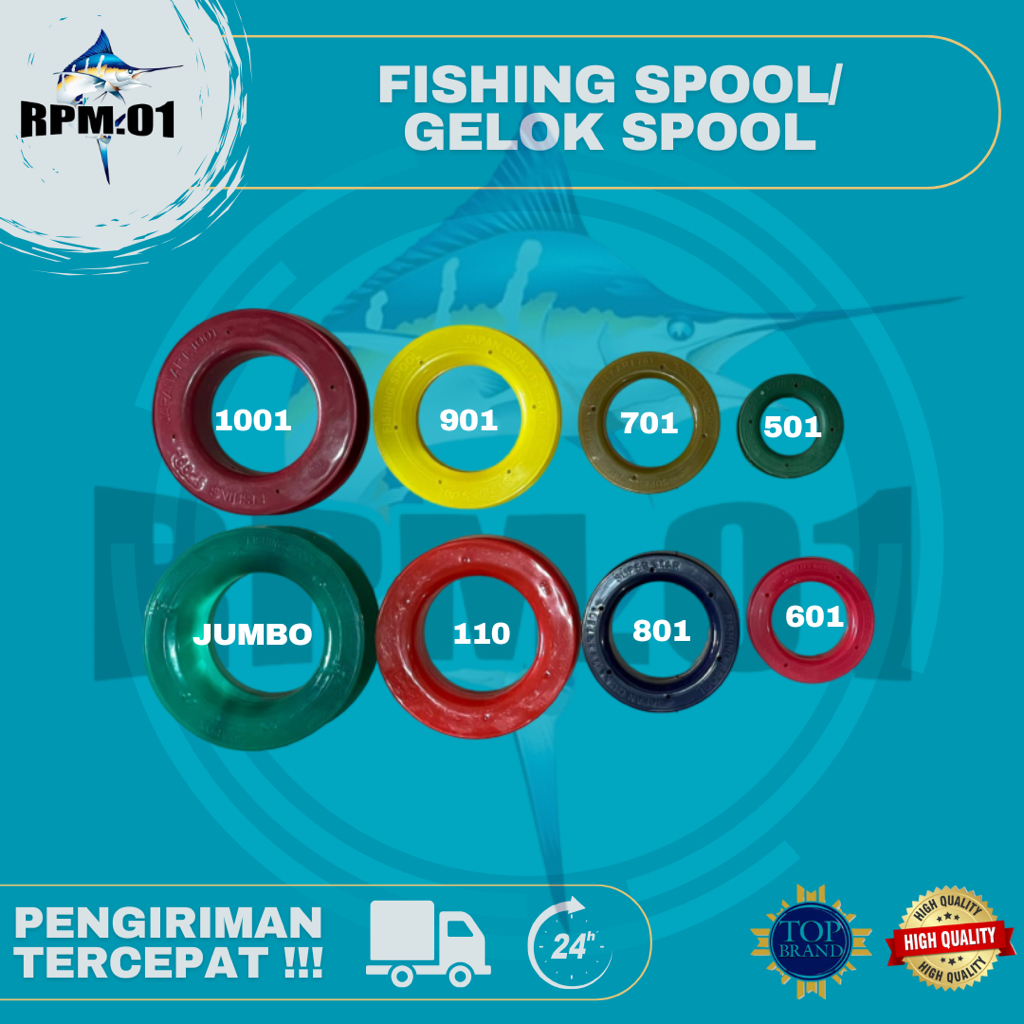 FISHING SPOOL / GELOK SPOOL SENAR PANCING LAUT / GULUNGAN SENAR PANCING