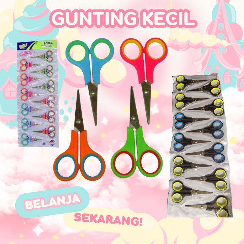 

Gunting 12pcs gunting kecil warna warni||NirmalaPena