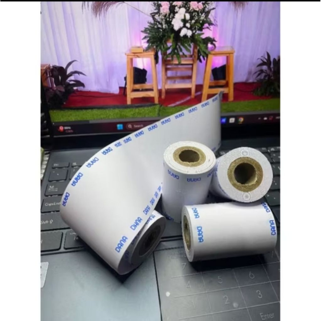 

Kertas thermal EDC logo DANA UKURAN 58x40 isi 10 Roll