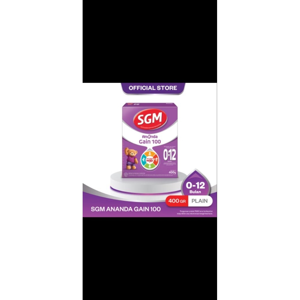 susu sgm ananda gain 100 isi 400gram