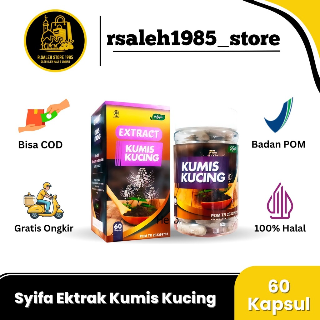 kapsul EXTRACT KUMIS KUCING kencing batu infeksi ginjal asam urat kencing manis