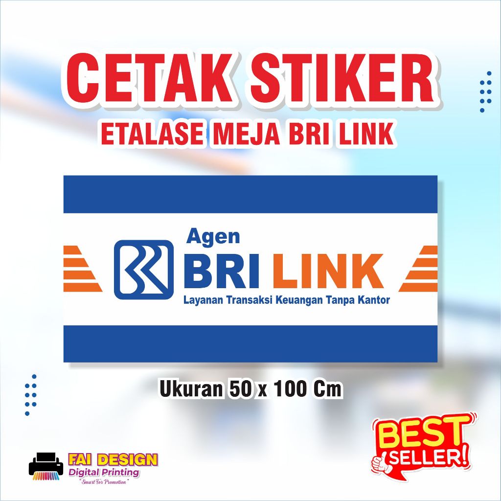

Stiker Meja Etalase BRI Link