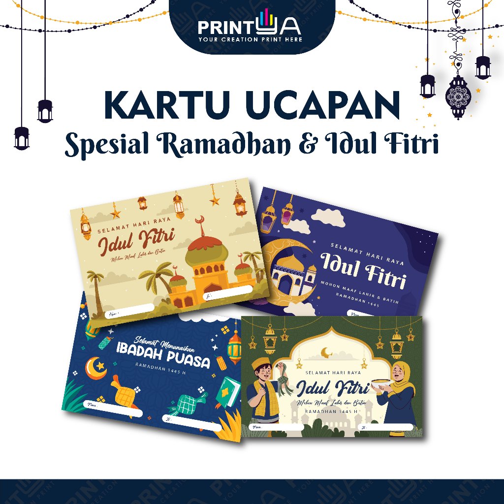 

Kartu Ucapan Spesial Ramadhan dan Idul Fitri / Kartu Ucapan Idul Fitri