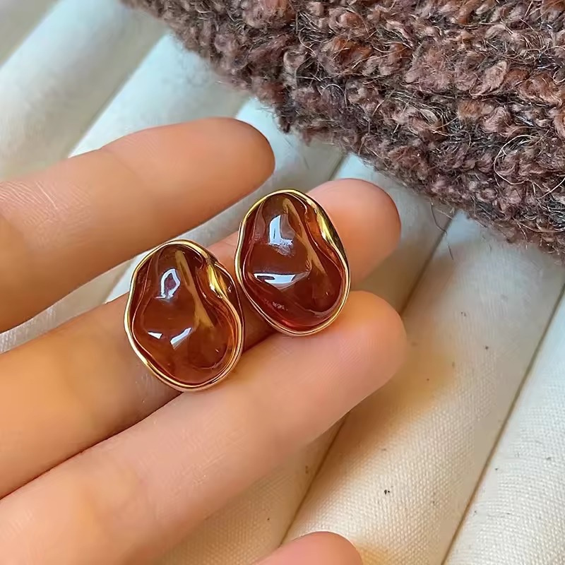 Amber stone-  Brown Resin Tiger Eye Stone