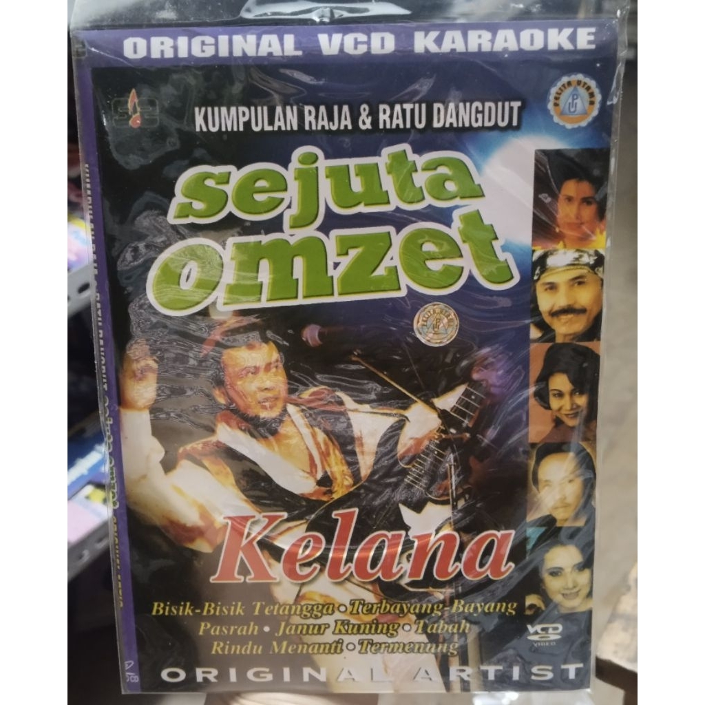 kaset vcd original kumpulan raja & ratu dangdut sejuta omset