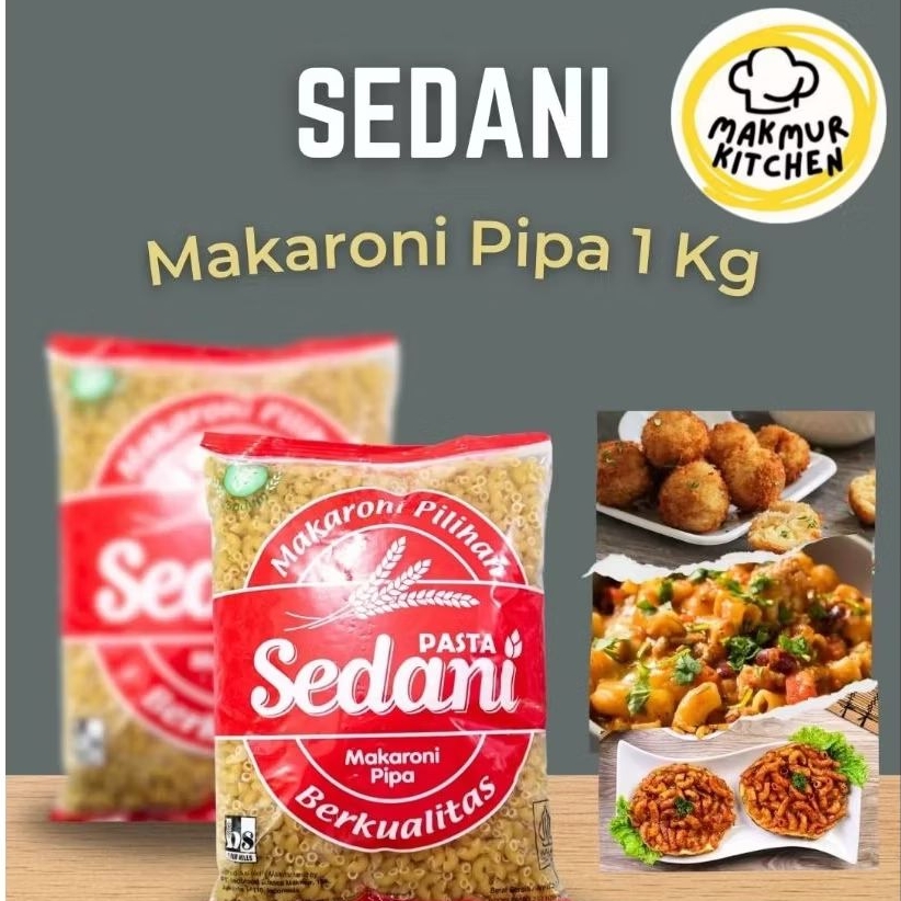

Sedani Makaroni Pipa Schotel Spagheti Pasta 1kg