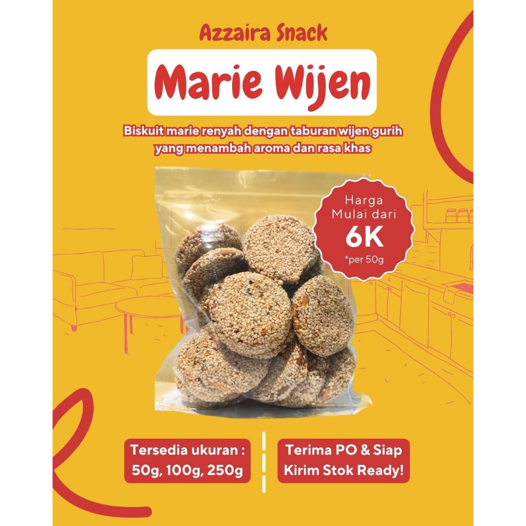 

MARIE WIJEN UKURAN 50gr / 100gr / 250gr | CEMILAN KILOAN | SNACK MANIS