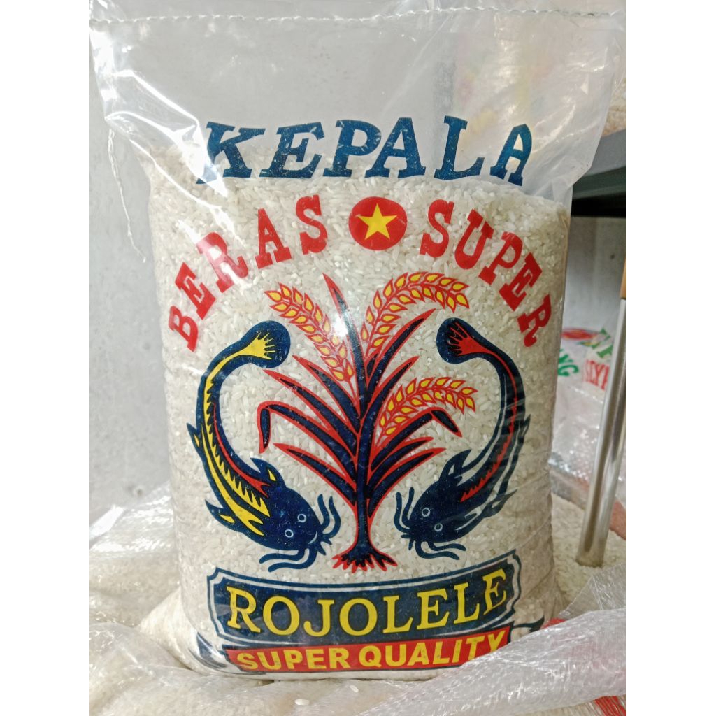 

Beras setra kemasan plastik 5 kg