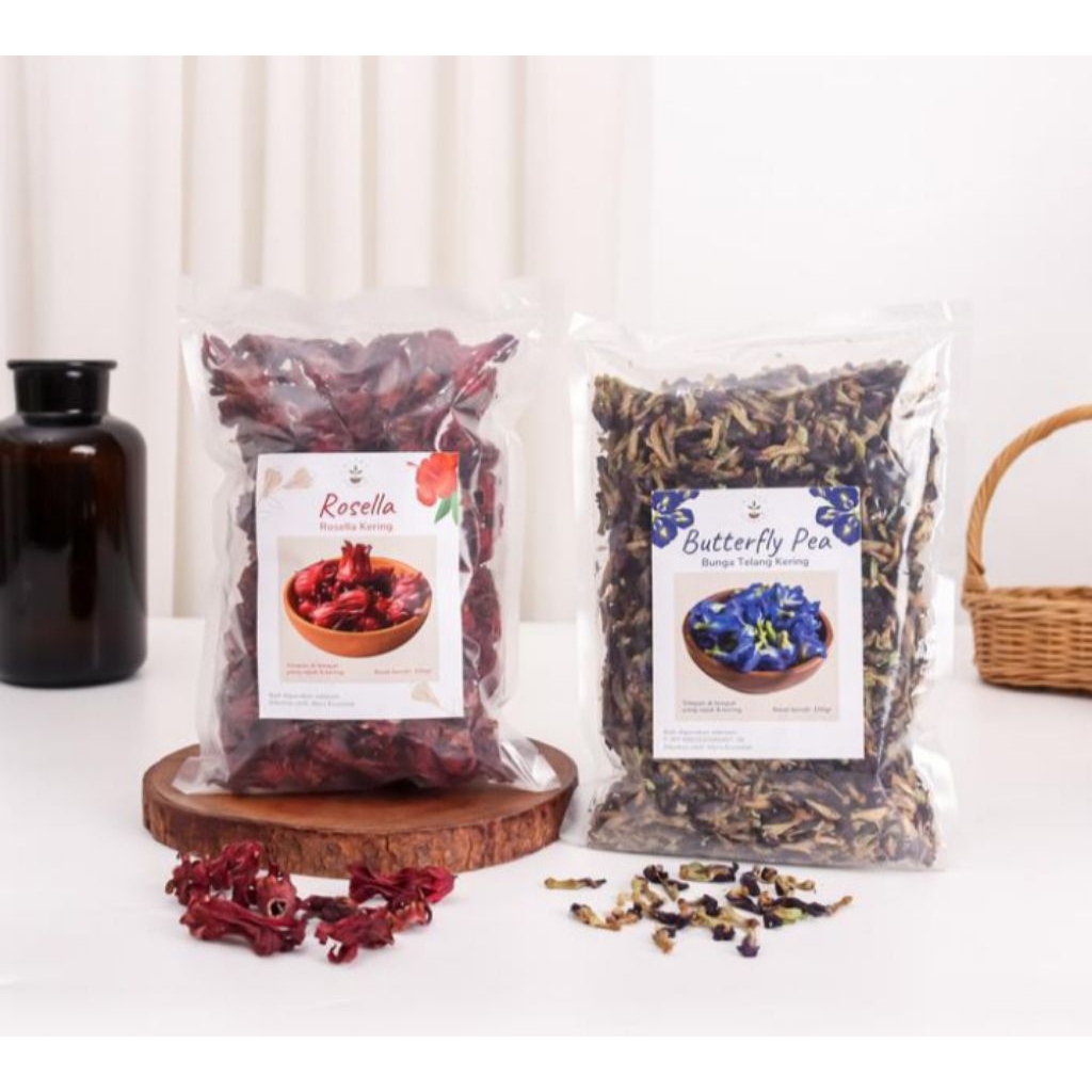 teh bunga Rosela merah kering 100 gram