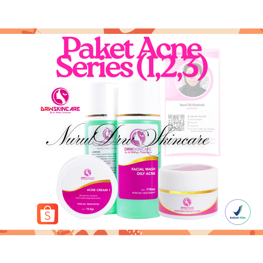 Paket Acne 1 | Paket Acne 2 | Paket Acne 3 | Drw Skincare