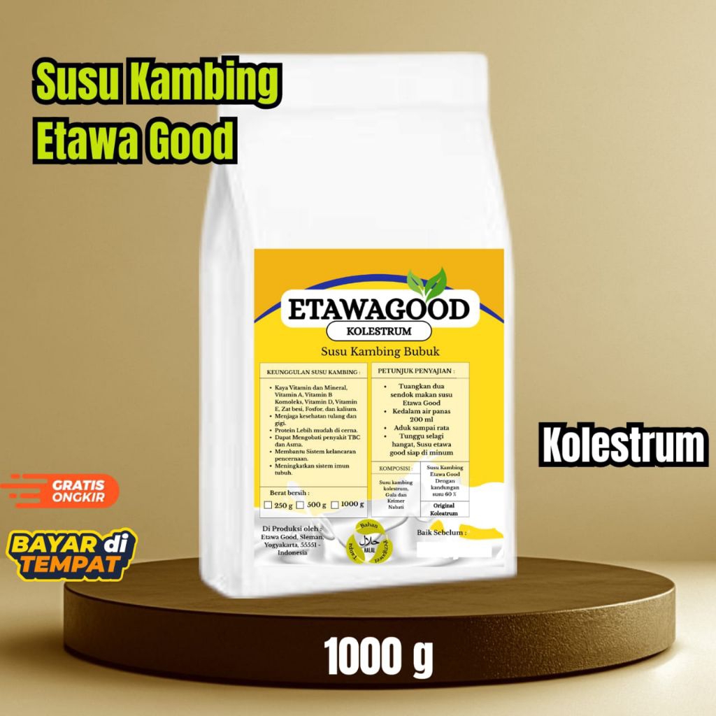 

Susu Kambing plus Kolostrum 1 kg, Tanpa Bahan Pengawet., Langsung dari Produsen, Tidak manis rasa Gurih