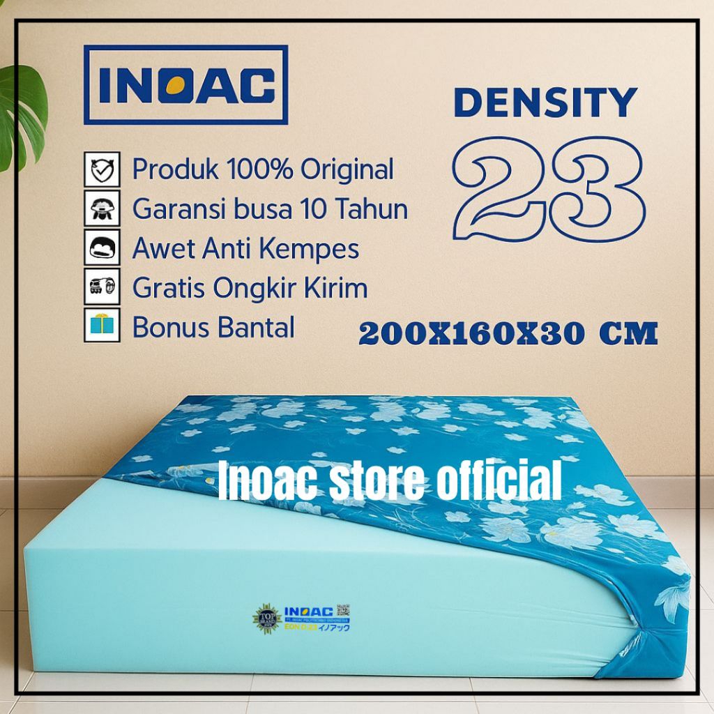 Kasur Busa Inoac No 2 Uk 200x160x30 cm garansi busa 10 tahun