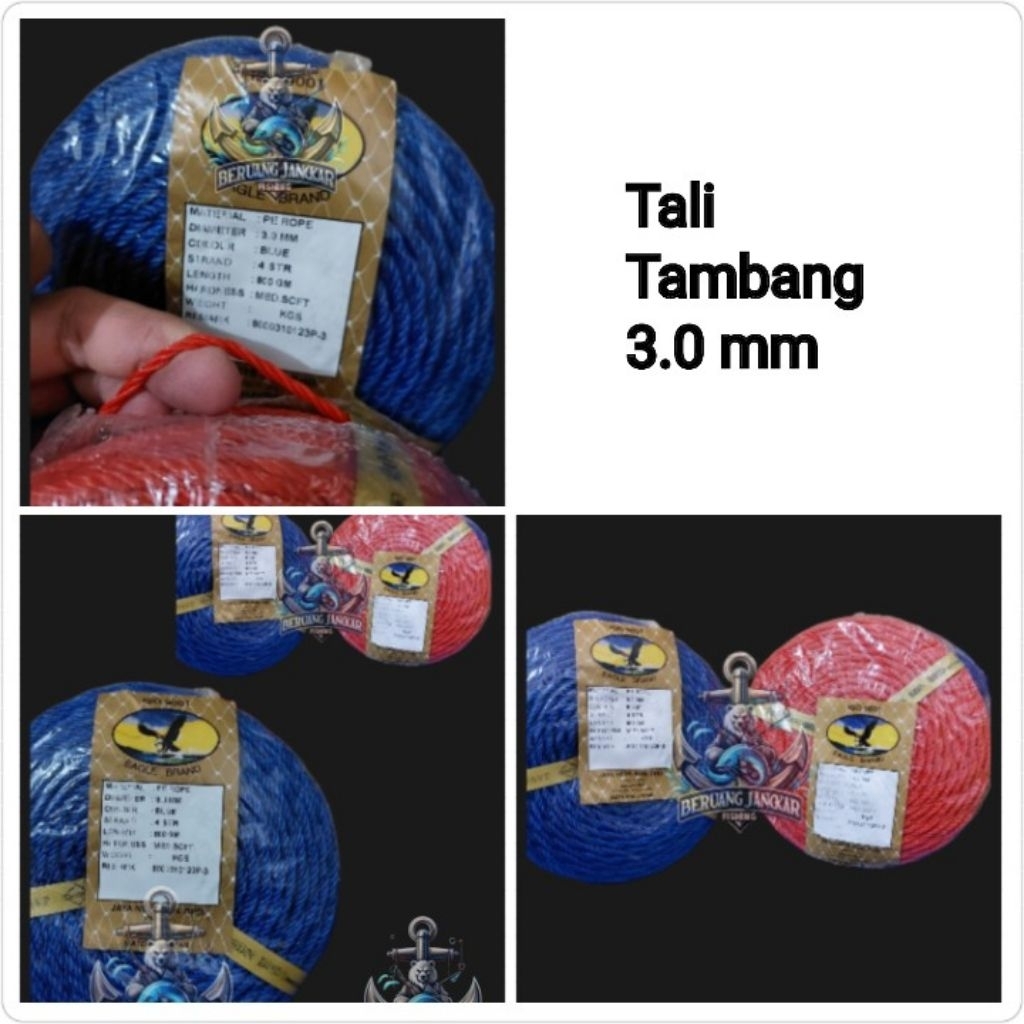 

Tali Tambang Malaysia Ukuran 3mm ( 220 Meter )