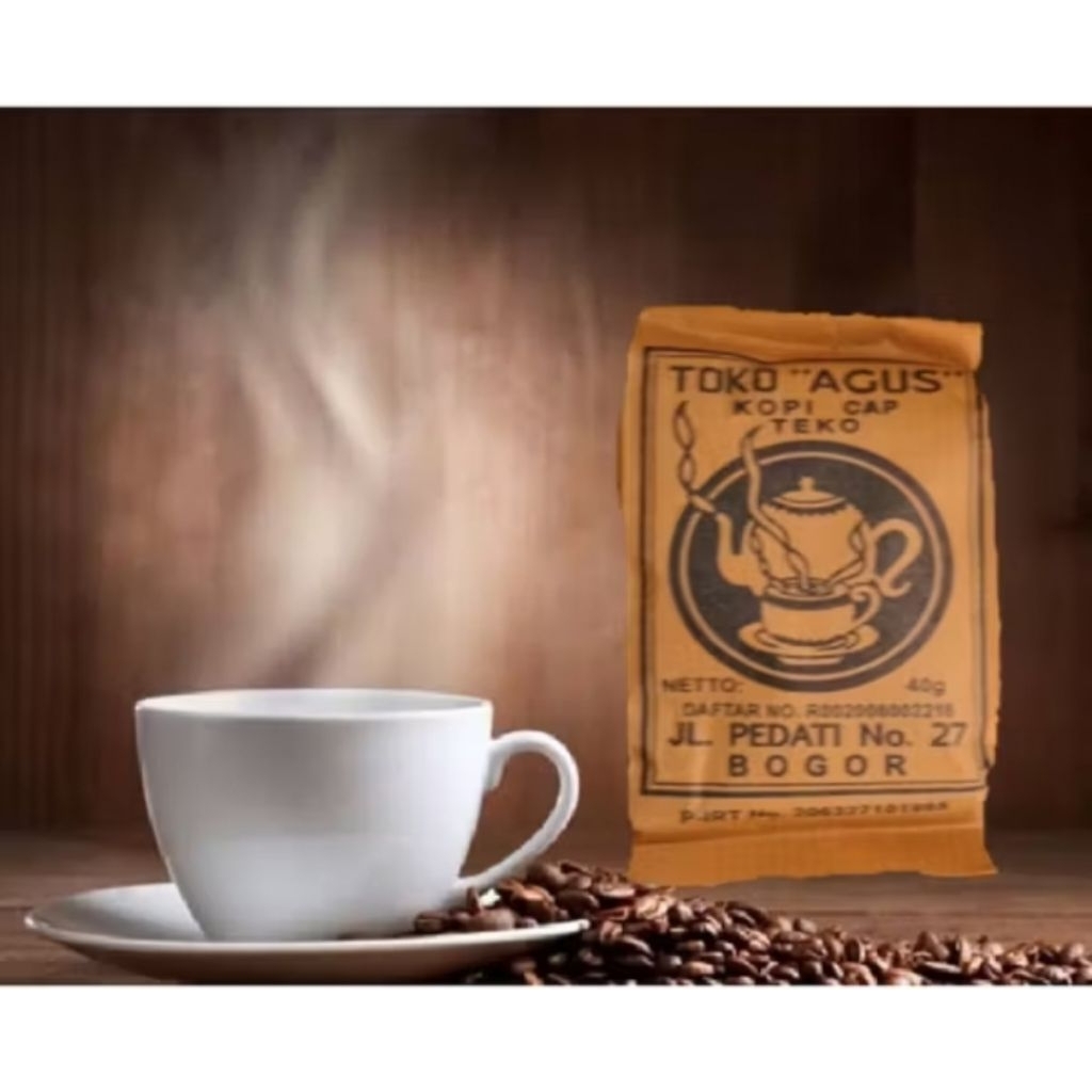 

Kopi cap Teko 40g (1pack isi 10pcs)kopi legendaris Bogor dari toko Agus harga Termurah