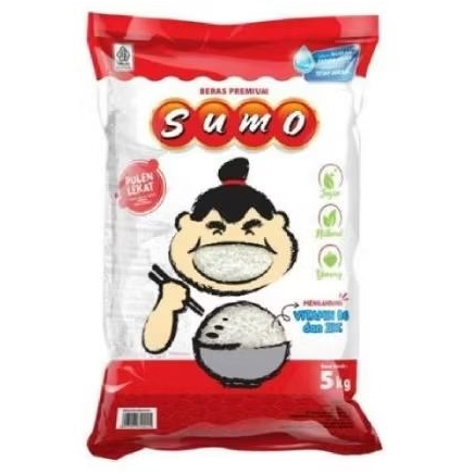 

SUMO Beras Premium kemasan merah /hijau 5Kg/beras premium kemasan
