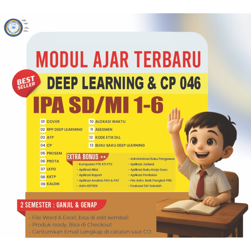 

PERANGKAT MODUL AJAR DEEP LEARNING MEPEL IPA JENJANG SD/MI KELAS 1,2,3,4,5,6