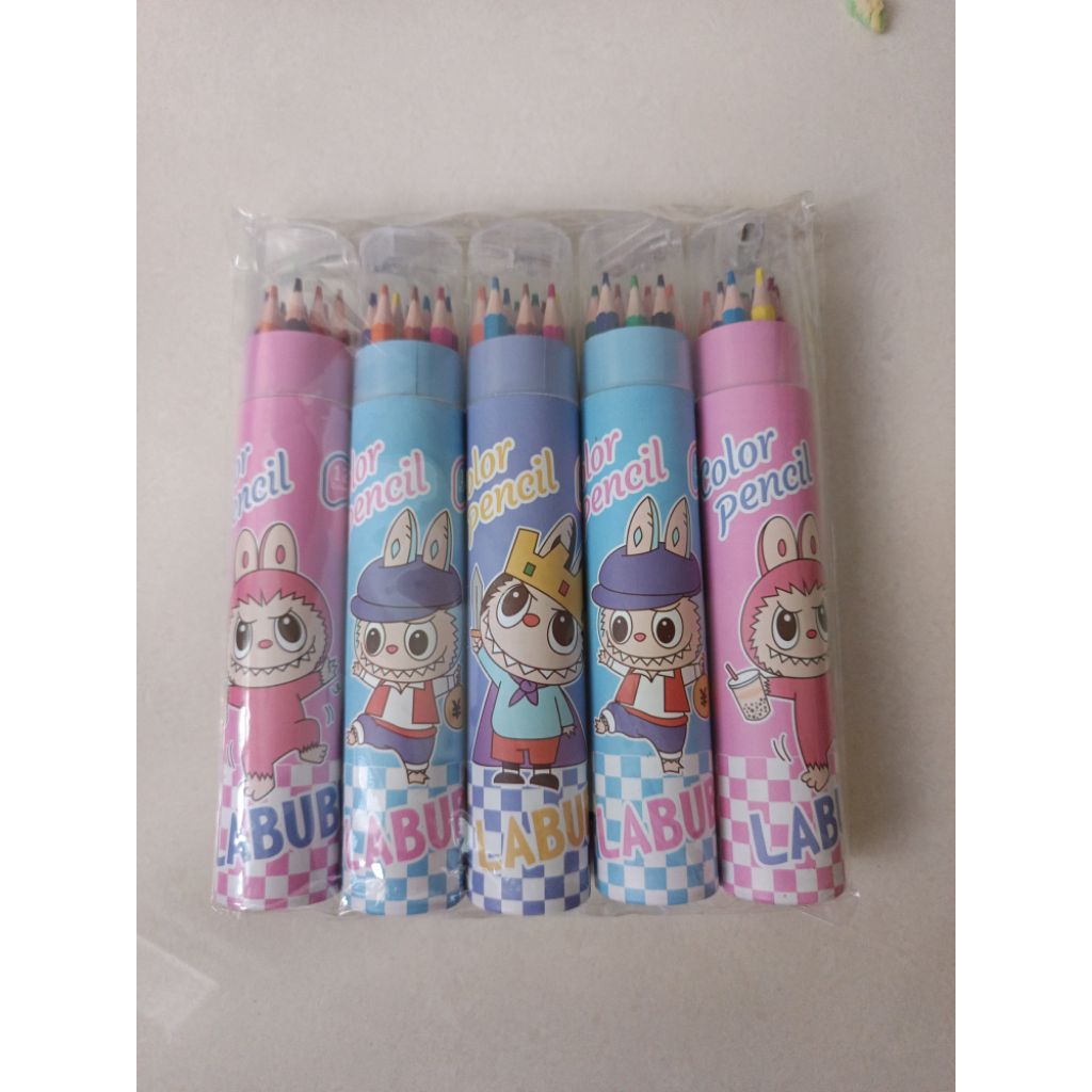 

pensil warna labubu tabung