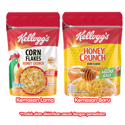 

Kelloggs Corn Flakes 60gr - Delicious Honey Crunch & Froot Loops 55gr Set