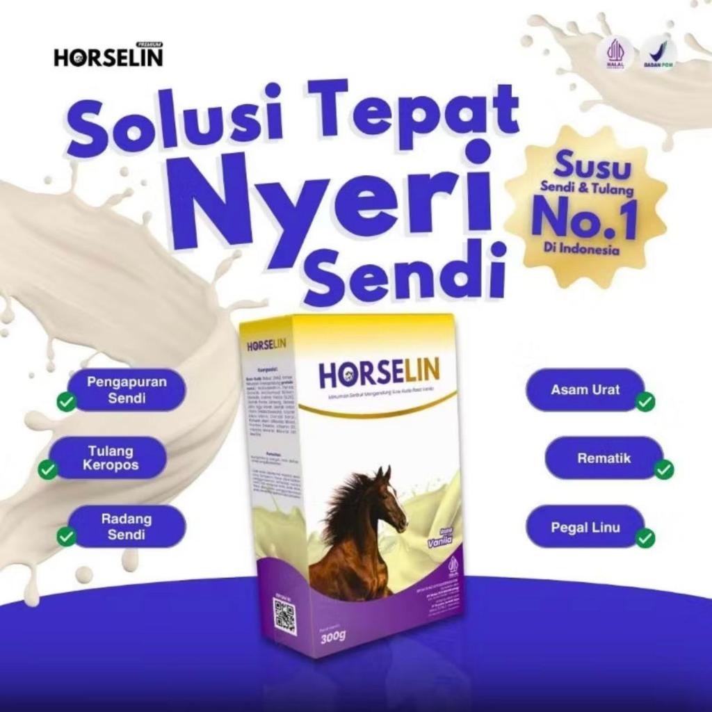 

Susu Kuda HORSELIN 1 BOX 300gr - Susu Sendi Untuk Tulang & Syaraf Kejepit