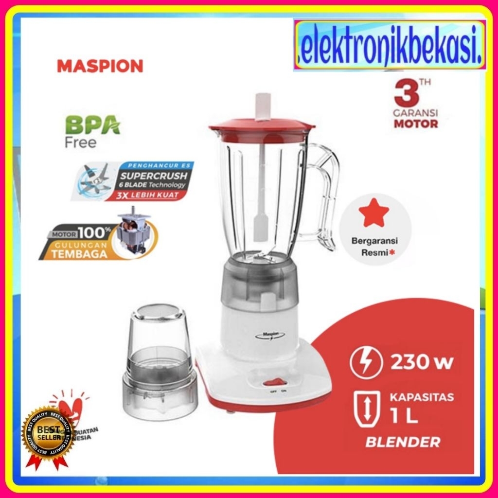BLENDER MASPION MT 1206 / BLENDER MASPION 1 LITER MIKA MT 1206 / MASPION MT-1206 BLENDER 1 LITER