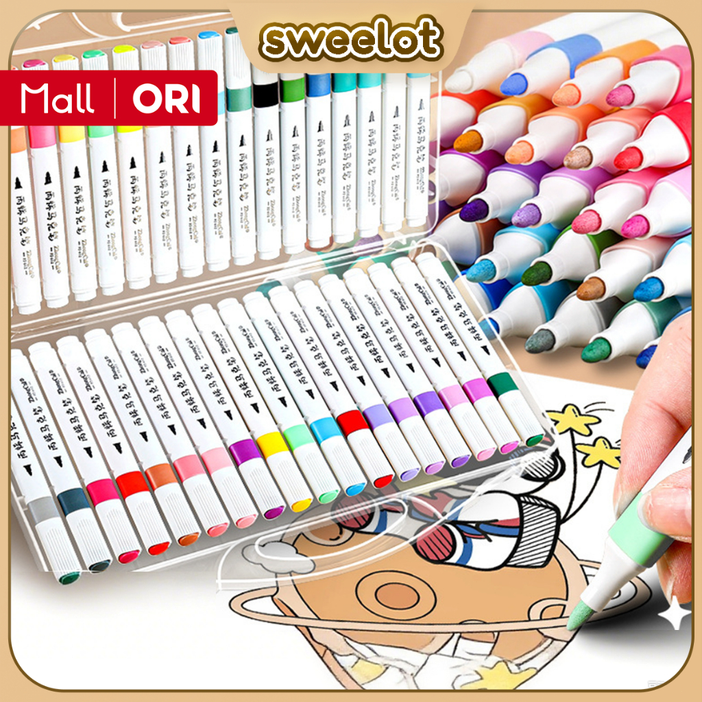 

Spidol Akrilik 24 Wara Tidak TemBus Warma Dapat Ditumpuk Alat Seni Dly Siswa Anak lsi Ulang Wama Kuas Air Lembut Dapat Dicuci Gambar TK Tahan Air Sistem Tinta Langsung