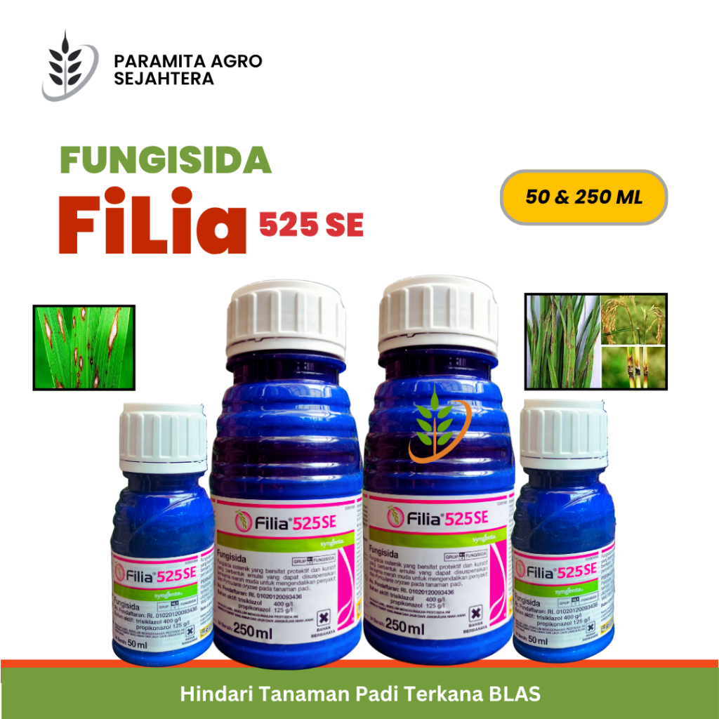 FUNGISIDA FILIA 525 SE FUNGISIDA PROTEKTIF PENGENDALI BLAS PADI