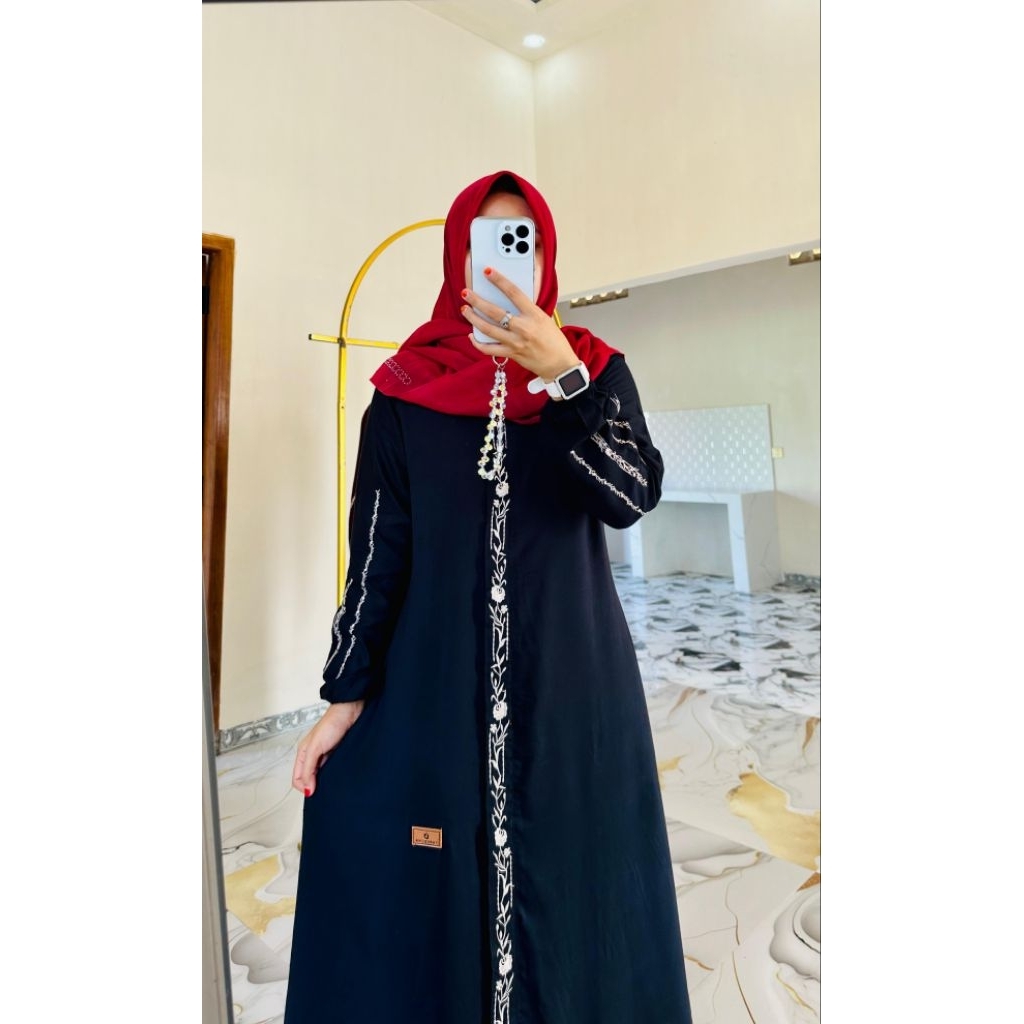 DAILY DRESS BORDIR OSMA SERIES BY FAREECHA_GAMIS FAREECHA TERBARU_GAMIS BORDIR TERBARU