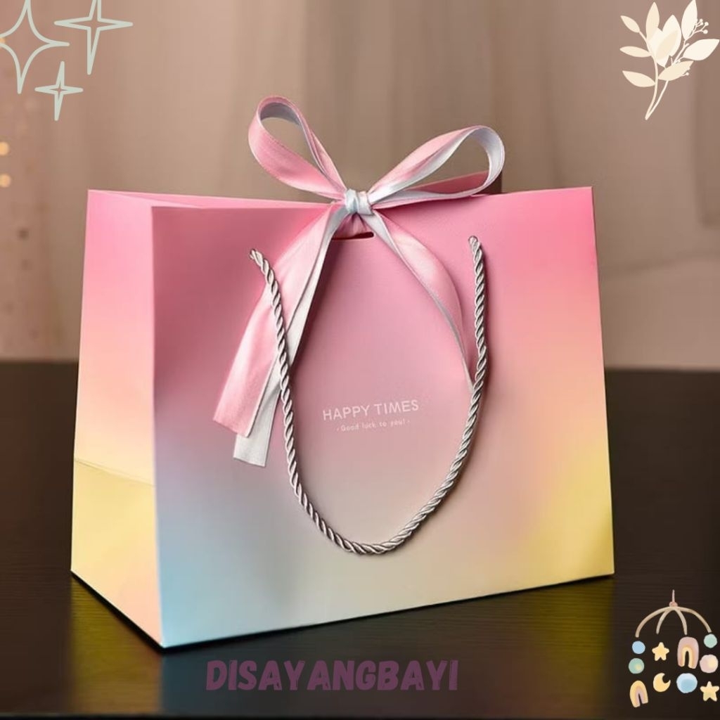 

PAPER BAG KADO GIFT BAG TAS HAMPERS UKURAN KECIL 18x10x16 CM