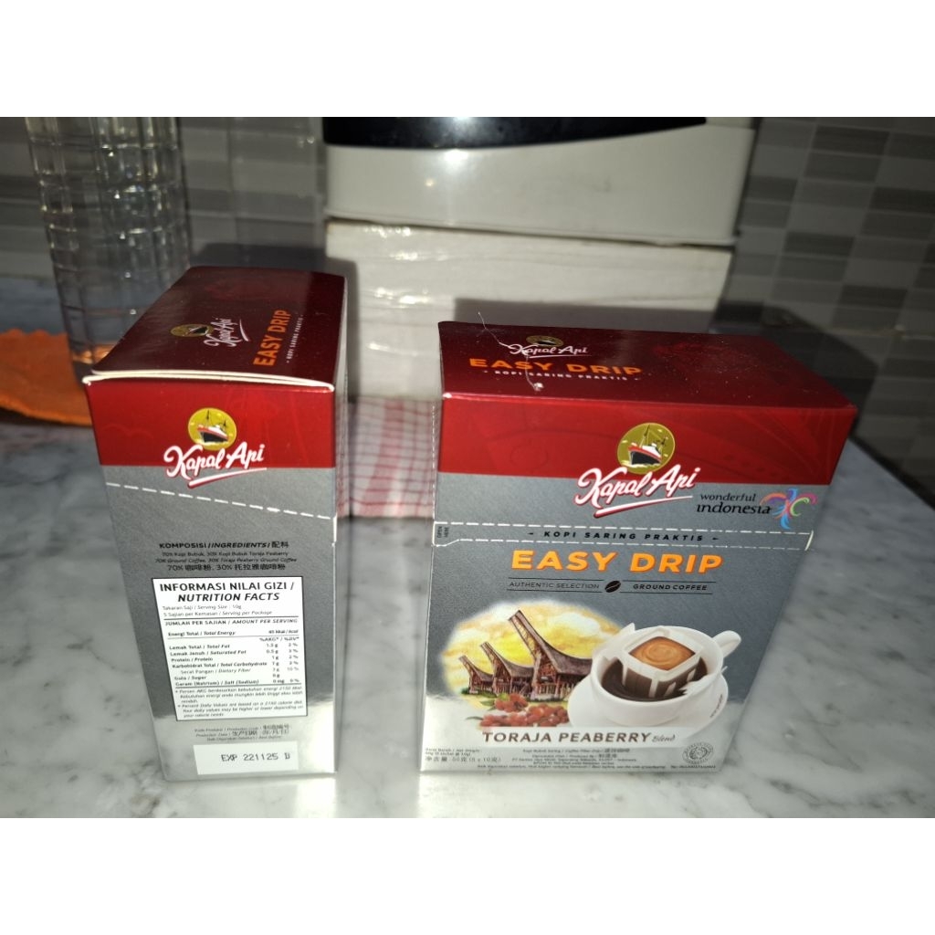 

Kapal Api Drip Toraja Peaberry 5S x 10G