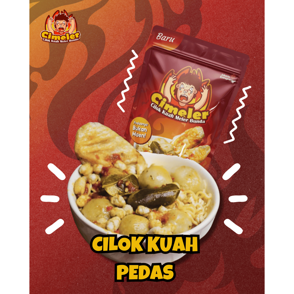 

Cimeler - Cilok Kuah Pedas Isi Keju Telur Baso Cikur Sambal Asli / Cilok Isi Pedas Daun Jeruk / Baso Aci Viral Bumbu Pedas Gurih