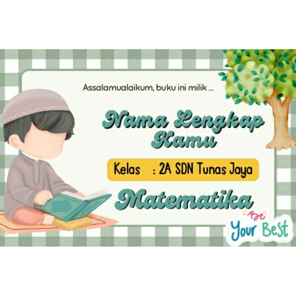 

STICKER LABEL BUKU SEKOLAH (BOY) CUSTOM INCLUDE MAPEL ISI 25 PCS
